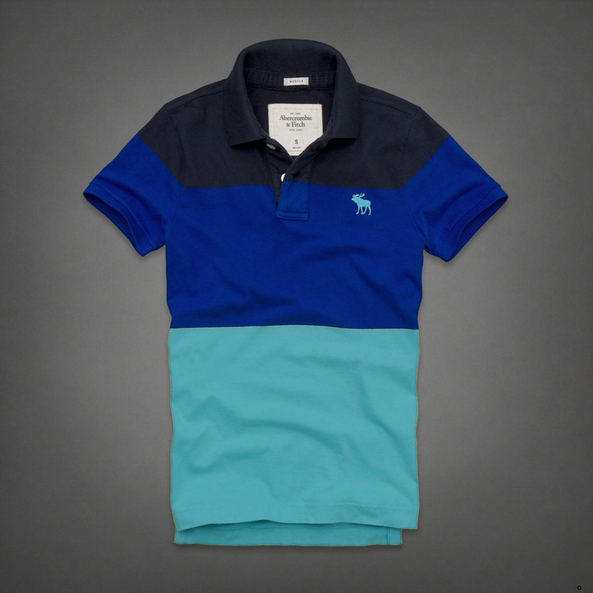 Abercrombie Fitch Hombres Polo Corto Remera AF7181 Abercrombie Fitch Hombres Polo Corto Remera AF7181